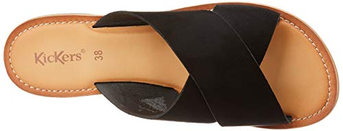 Kickers Diaz-2, Mules Mujer, Negro (Noir 8), 39 EU