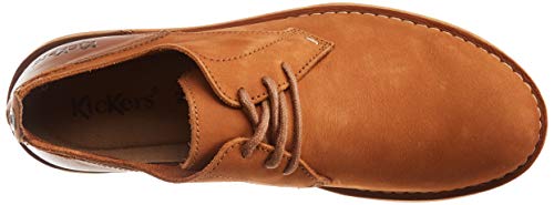 Kickers Swidira, Zapatos de Cordones Derby Hombre, Marrón (Camel 114), 41 EU