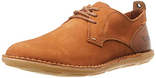 Kickers Swidira, Zapatos de Cordones Derby Hombre, Marrón (Camel 114), 41 EU