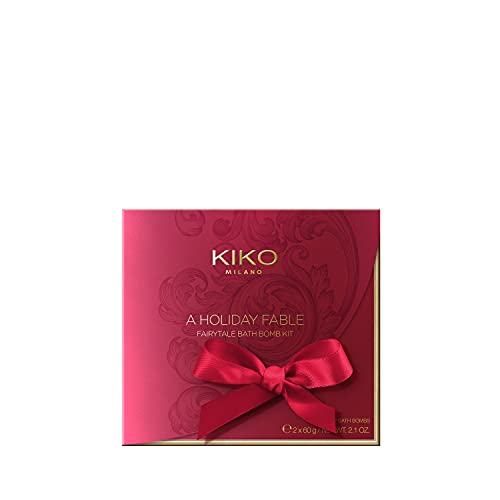 KIKO Milano A Holiday Fable Fairytale Bath Bomb Set | Kit Para El Cuidado De La Piel: 2 Bombas De Baño De Flor De Cerezo Y Lavanda