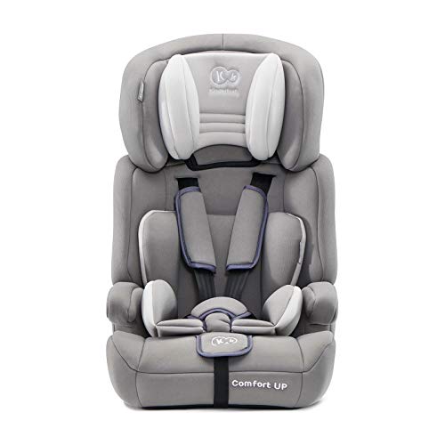 Kinderkraft Silla de Coche Ajustable COMFORT UP, Grupo 1/2/3, 9-36 Kg, Gris