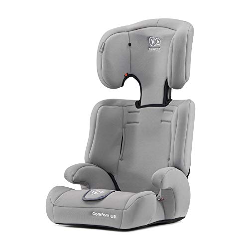 Kinderkraft Silla de Coche Ajustable COMFORT UP, Grupo 1/2/3, 9-36 Kg, Gris