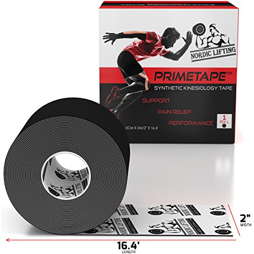 Kinesiology Tape - Pro Sports & Athletic Taping for Knee, Shin Splints, Shoulder and Muscle - 2" X 16.4' Uncut Roll