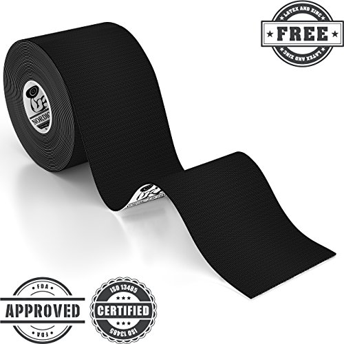 Kinesiology Tape - Pro Sports & Athletic Taping for Knee, Shin Splints, Shoulder and Muscle - 2" X 16.4' Uncut Roll