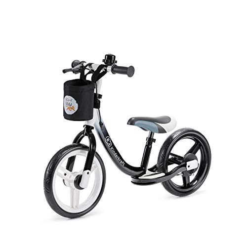 kk Kinderkraft Bicicleta sin Pedales Space, Sillín Ajustable, con Freno, Negro, Unisex bebé, 86 x 38 x 62