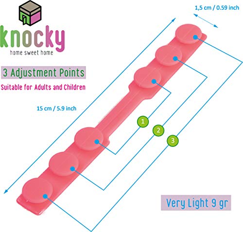 KNOCKY 10 Piezas Salvaorejas de Silicona para Mascarillas - Protector de Orejas y Enganches Soportes para Mascarillas - Sujeta Mascarillas con Adaptador Ajustable de 3 Ganchos