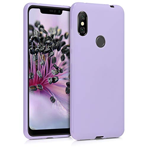 kwmobile Carcasa para Xiaomi Redmi Note 6 Pro - Funda para móvil en TPU Silicona - Protector Trasero en Lila