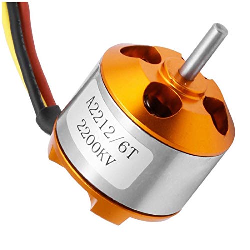 Kyrio A2212 / 6T Motor sin escobillas 2200KV Outrunner Motor sin escobillas Kit de Accesorios RC con Soportes para Aviones RC Plane Glider Quadcopter Helicopter Copter Multi-Copter