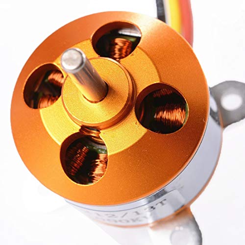 Kyrio A2212 / 6T Motor sin escobillas 2200KV Outrunner Motor sin escobillas Kit de Accesorios RC con Soportes para Aviones RC Plane Glider Quadcopter Helicopter Copter Multi-Copter