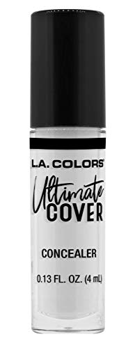 L.A. Colors, Corrector Cubriente Maquillaje, Ultimate Cover Concealer, Sheer White, Blanco