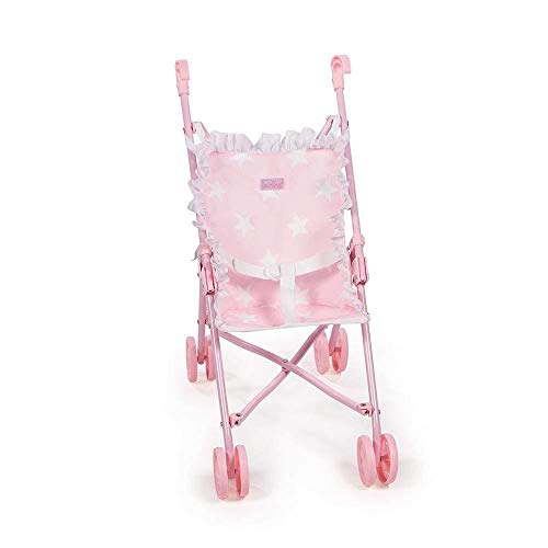 La Nina- Silla Pequeña Carlota (27X53X41 cm) Muñecas, Color Rosa, 41 X 27 X 55 cm (60404)