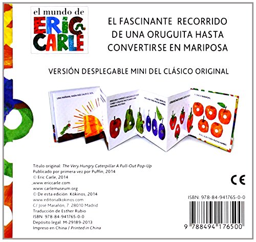 La pequeña oruga glotona desplegable mini con estuche: The Very Hungry Caterpillar A Pull-Out Pop-Up