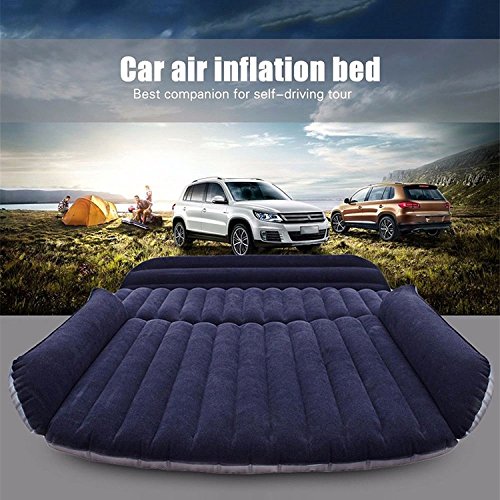 LABABE SUV Auto Coche colchón de Aire Inflable Cama para Asiento Trasero de Coches SUV Camiones y de tamaño Medio de la al Aire Libre Viajes, PVC, SUV Black, Unfold Size: 70.9×50×4.7inches