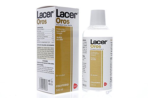 LACER Laboratorios Sa - Oros Colutorio, Enjuague Dental, (2600836), Negro, Vanilla, 500 Mililitro