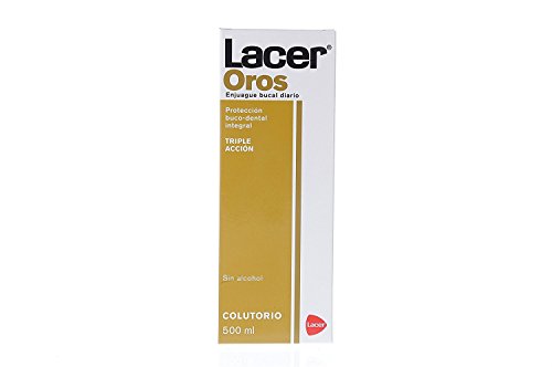 LACER Laboratorios Sa - Oros Colutorio, Enjuague Dental, (2600836), Negro, Vanilla, 500 Mililitro