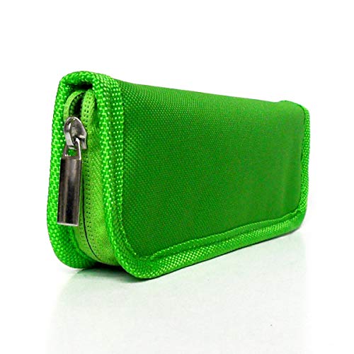 LACKINGONE - Funda para bolígrafo de insulina con cremallera, color Verde