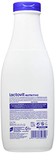 Lactovit - Gel de Baño, Gel Nutritivo, Delicado y Sofisticado - 600 ML