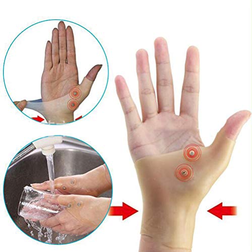 Laddup Guante de Artritis, Guantes de magnetoterapia, Gel de muñeca, para Artritis del Pulgar, túnel carpiano, tendinitis para Hombres y Mujeres.