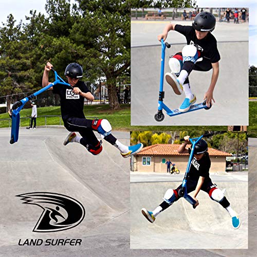 Land Surfer- Patinete de trucos y saltos, Azul Camuflaje