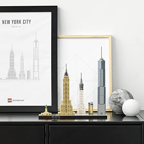 LEGO 21028 Architecture Ciudad de Nueva York Set de Construcción de Ciudad, Decoración de Oficina, Idea de Regalo Coleccionable