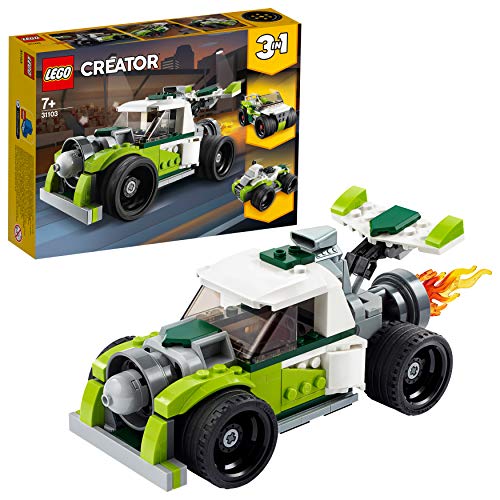 LEGO Creator - Camión a Reacción, Set de Construcción de Coche de Juguete, Set 3 en 1, Construye un Quad o un Todoterreno, a Partir de 7 Años (31103) , color/modelo surtido