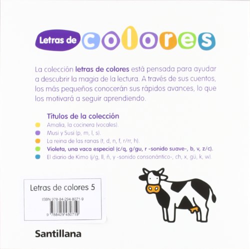 Letras de Colores 5 Cuad Lectoescritura Version Pauta Santillana