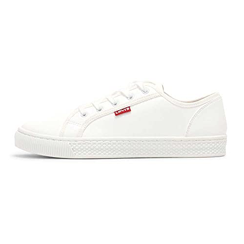 Levi's Malibu Beach S, Sneakers Mujer, Regular White, 38 EU