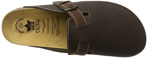 Lico Bioline Clog Style, Zuecos Unisex Adulto, Braun, 42 EU