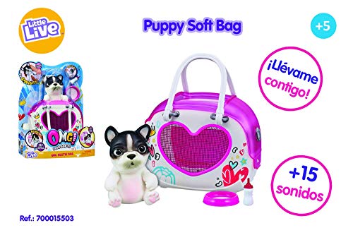 Little Live Pets 700015503 Perrito interactivo con bolso, Multicolor