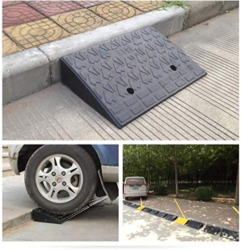 LIUYULONG Rampa de acera Rampas, Coche de Goma Antideslizante Cubierta Almohadilla Aparcamiento Plaza de Almohadilla Inicio Garaje Rampas Rampa de Seguridad (Size : 48 * 28 * 10CM)