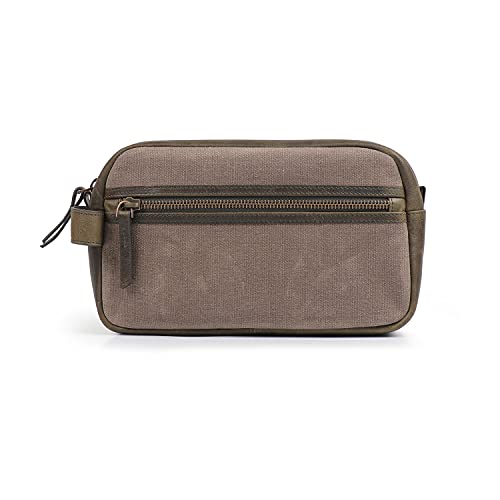 Londo Bolso de Aseo, Viaje en Cuero Genuino, para cosméticos, afeitarse los artículos, Dopp Kits, Unisex