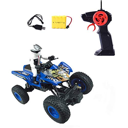 Lotees Control remoto fuera de la carretera de la motocicleta Escalada de juguete Buggy Beach Alquiler de moto Quad Racing de alta velocidad del coche eléctrico del truco con Conductor regalos del coc