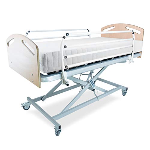 LTDM Cama Articulada Eléctrica con Carro Elevador | Elegida Cama Hospitalaria 2021 | Colchón y Envío Incluido (105x190 colchón 24cm)