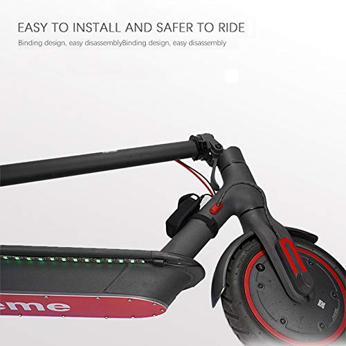 LTXDJ Tira de luz para Scooter eléctrico, luz de Tira LED de Advertencia de Scooter Plegable, luz Decorativa de Seguridad para Ciclismo Impermeable para Xiaomi M365 / Pro/Ninebot