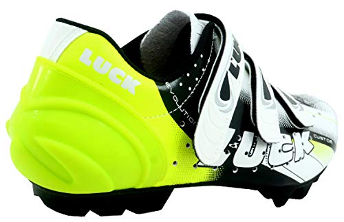 Luck Extreme 3.0 MTB Zapatillas de Ciclismo, Adultos Unisex, Amarillo, 43 EU