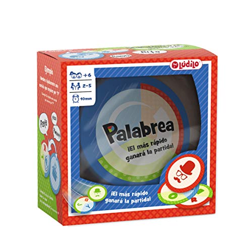 Lúdilo Palabrea, Juegos de Mesa para niños, Juego Educativo en Familia, Juegos de Agilidad Mental. Desarrollo del lenguaje