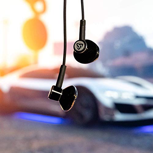 LUDOS SPECTA Auriculares In Ear con Cable y Microfono, Micrófono Universal para Llamadas Claras, Graves Potentes, Sound-Dynamic, Cascos para iPhone, Samsung, Mi, Xiaomi, Huawei, Gaming, Deportivos