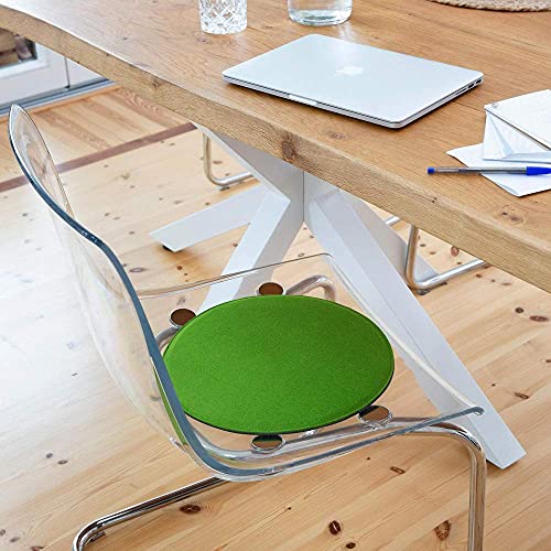 luxdag Juego de 2 cojines forrados de fieltro (forma y color a elegir) – Cojín de asiento bicolor para silla, banco y taburete, para casa y jardín