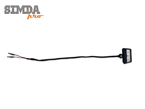 Luz de matrícula de motocicleta lámpara de cola trasera LED universal de 12 V apta para la mayoría de las motocicletas