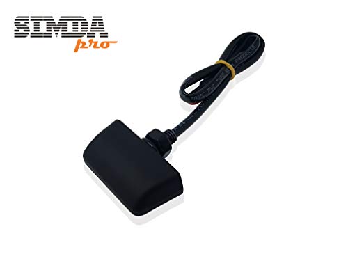 Luz de matrícula de motocicleta lámpara de cola trasera LED universal de 12 V apta para la mayoría de las motocicletas