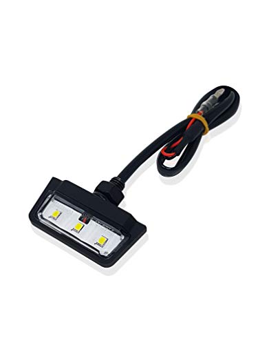 Luz de matrícula de motocicleta lámpara de cola trasera LED universal de 12 V apta para la mayoría de las motocicletas