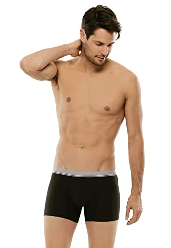 LVB 3D Morphotech Bañador de natación, Negro (Nero 004), X-Large (Talla del Fabricante: 6) (Pack de 2) para Hombre