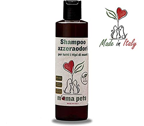 M' Ma Pets Champú Quitaolores para Perros - Limpia y Brinda una Intensa Acción Antiolor - 250 ml