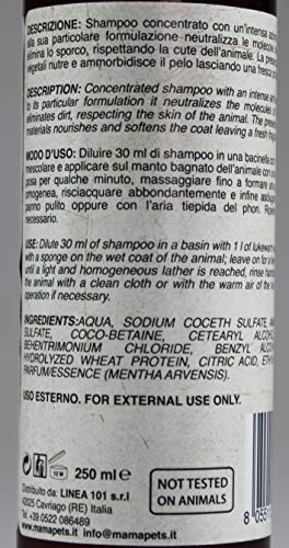 M' Ma Pets Champú Quitaolores para Perros - Limpia y Brinda una Intensa Acción Antiolor - 250 ml