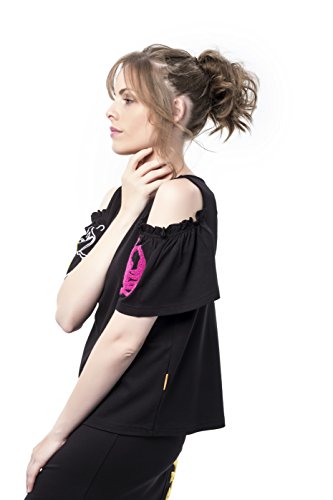 Mamatayoe Gitanillas Camiseta, Negro (Black), Medium (Tamaño del Fabricante:M) para Mujer