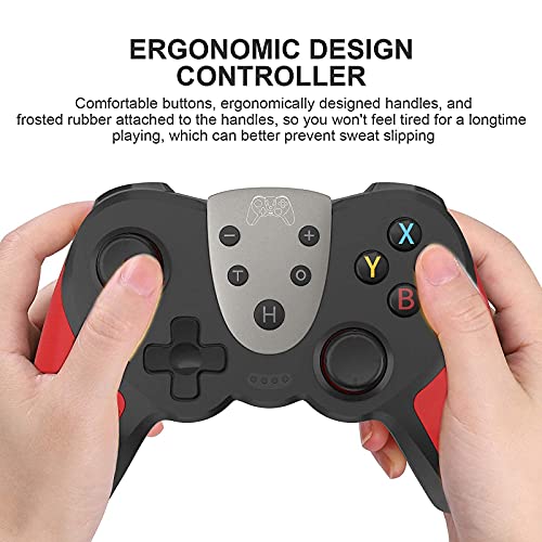 Mando para Nintendo Switch, KINGEAR Wireless Controller para Nintendo Switch Compatible con Switch/Switch Lite/PC, Mando Inalambrico para Juegos con 6 Ejes/Turbo/Control de movimiento/NFC