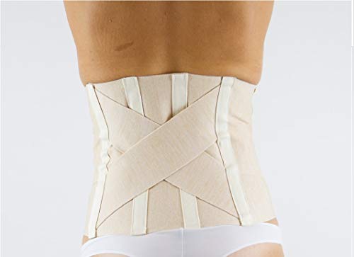 MANIFATTURA BERNINA Sana 5170 (Talla 6) - Faja Lumbar ortopédica Apoyo para Espalda con Varillas