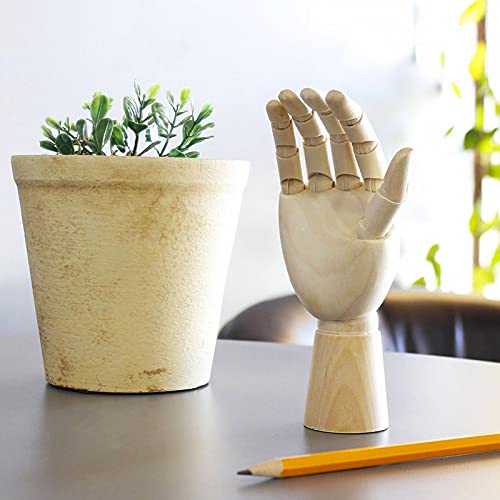 Maniquí de Mano para Posado realista en madera - 17,7 cm - Mano derecha