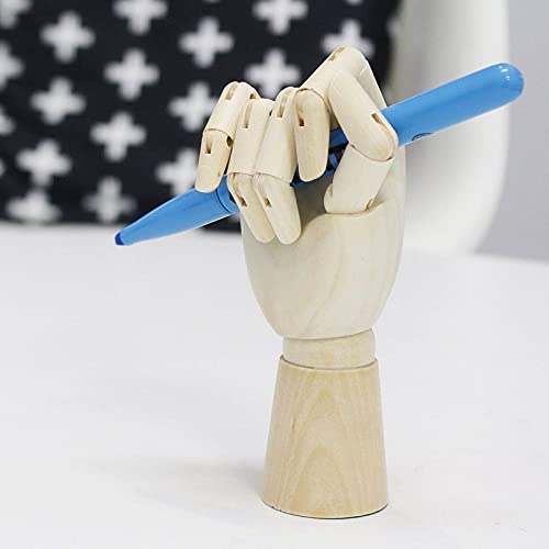 Maniquí de Mano para Posado realista en madera - 17,7 cm - Mano derecha