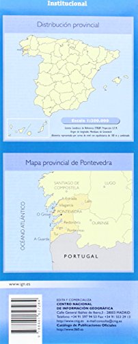 Mapa de la Provincia de Pontevedra a Escala 1:200.000